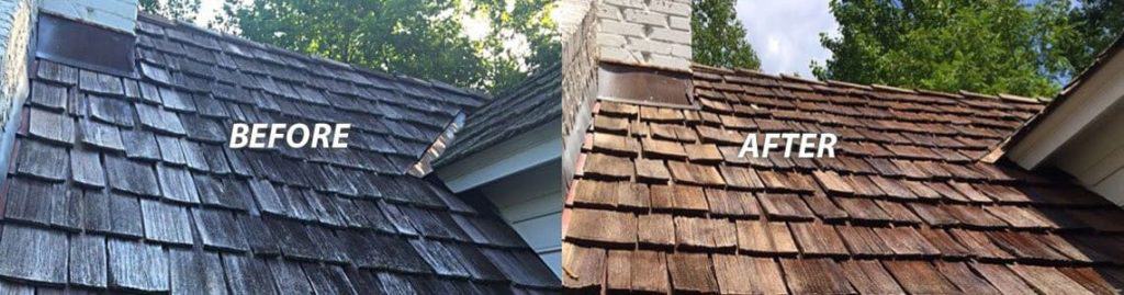 Cedar Shake Roof Cleaning in Des Moines Iowa